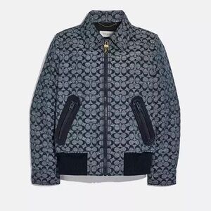 Coach Chambray Signature Blouson Jacket